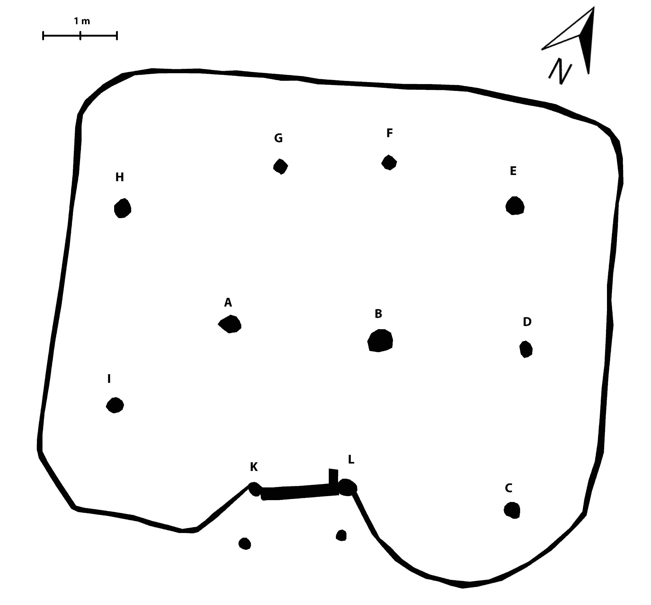 Floor plan building 14 Museumsdorf Düppel