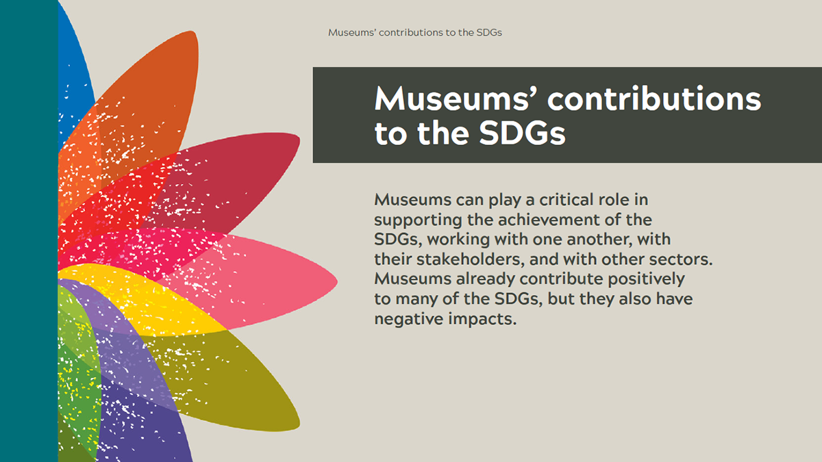 How can museums help put the world on a path to a sustainable future, through working to support the Sustainable Development Goals?