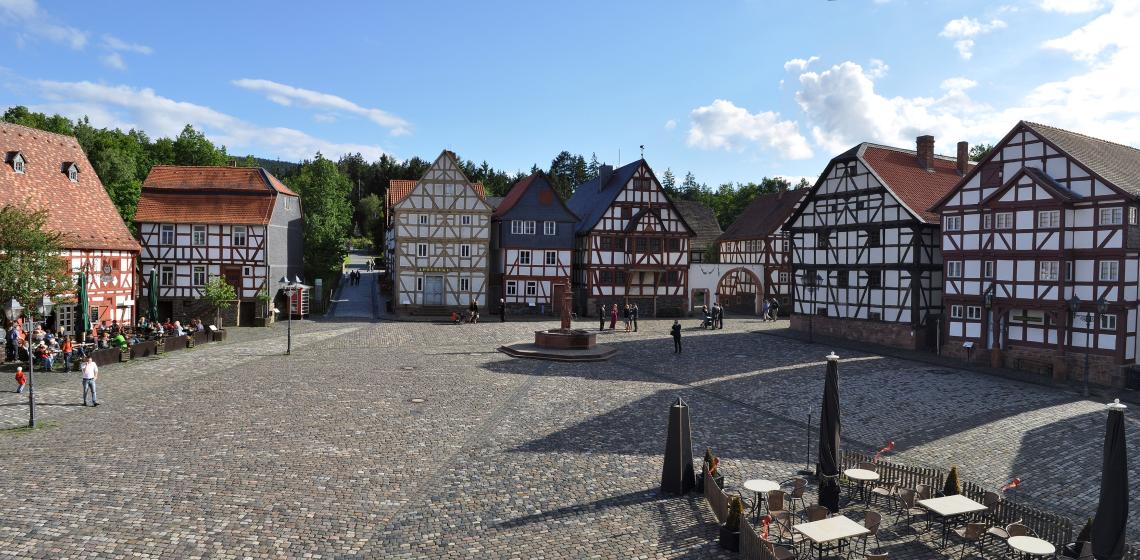 Image: Hessenpark, Market Square, Image by Karsten Ratzke - Own work, CC0, https://commons.wikimedia.org/w/index.php?curid=40050774