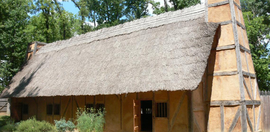 Reconstruction of Mt. Malady, the first English hospital in America Image by Morgan Riley - Own work, CC BY-SA 3.0, https://commons.wikimedia.org/w/index.php?curid=14323385