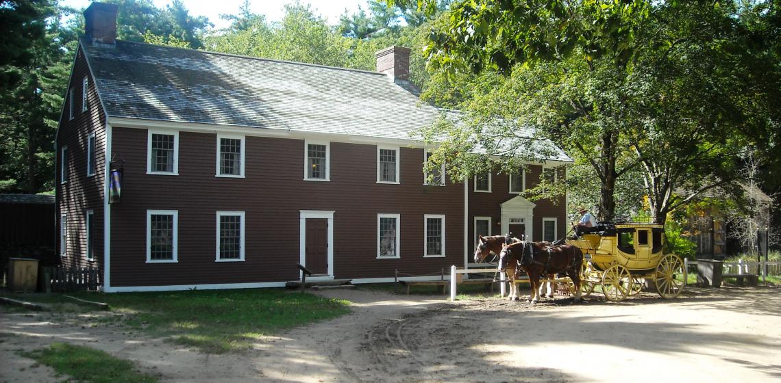 Image: Bullard Tavern at Old Surbridge Village, photo by Elisa.rolle - Own work, CC BY-SA 4.0, https://commons.wikimedia.org/w/index.php?curid=57612938