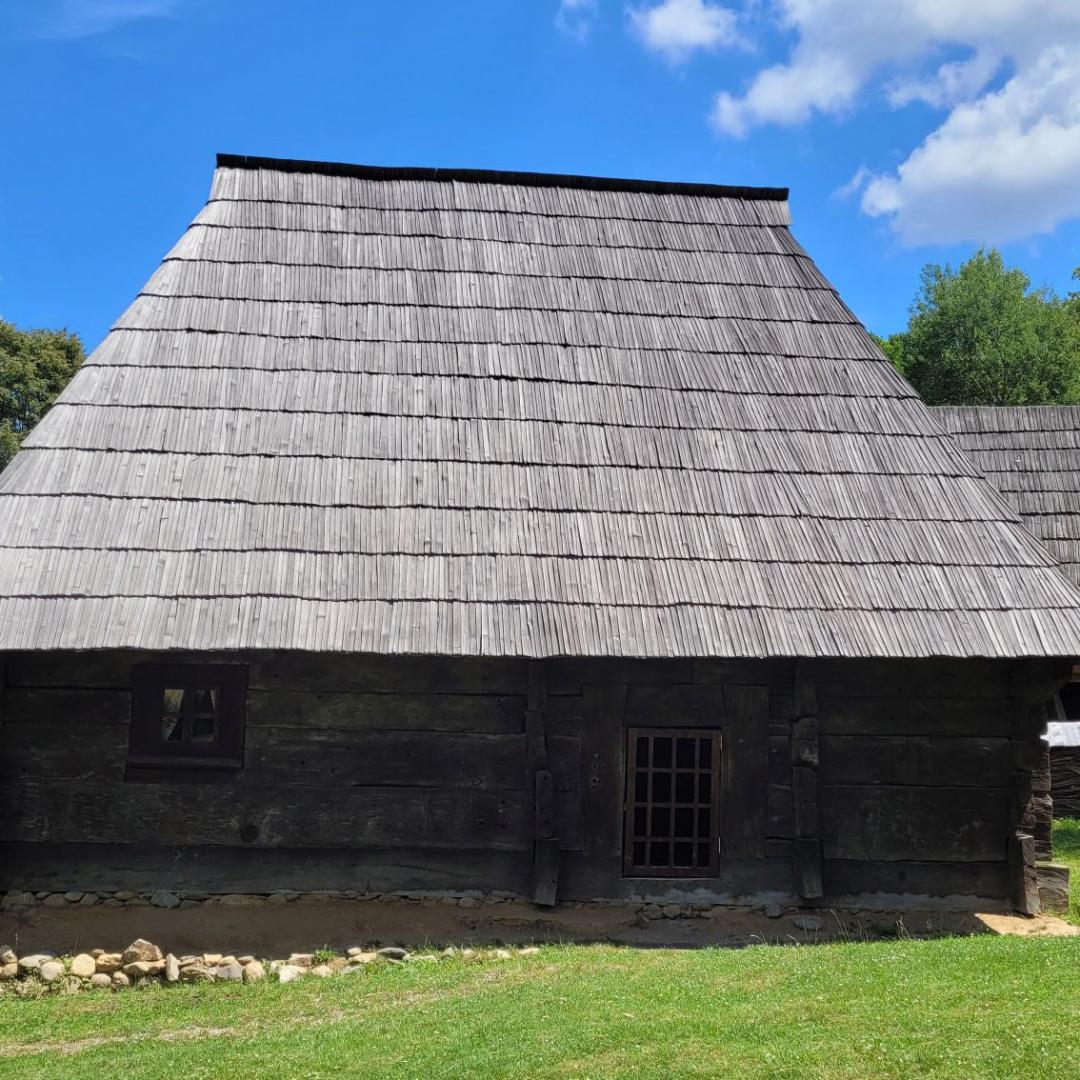 Old type of house from Ferești, Maramureș county