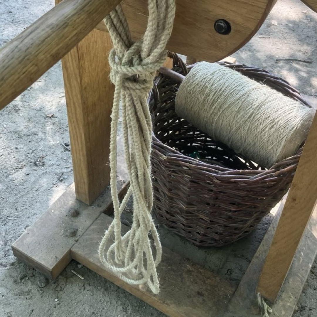 Rope making at Museumsdorf Duppel (DE)